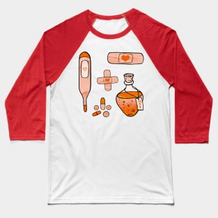 First Aid Kit - Orange Baseball T-Shirt